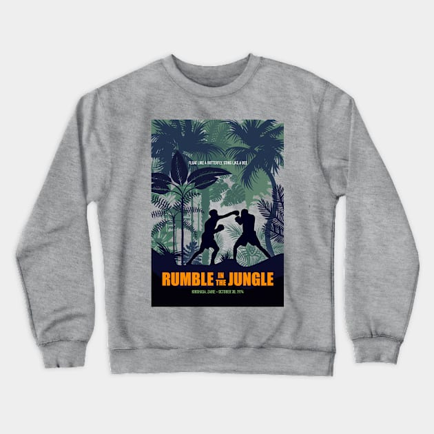 Rumble in the Jungle - Alternative Movie Poster Crewneck Sweatshirt by MoviePosterBoy